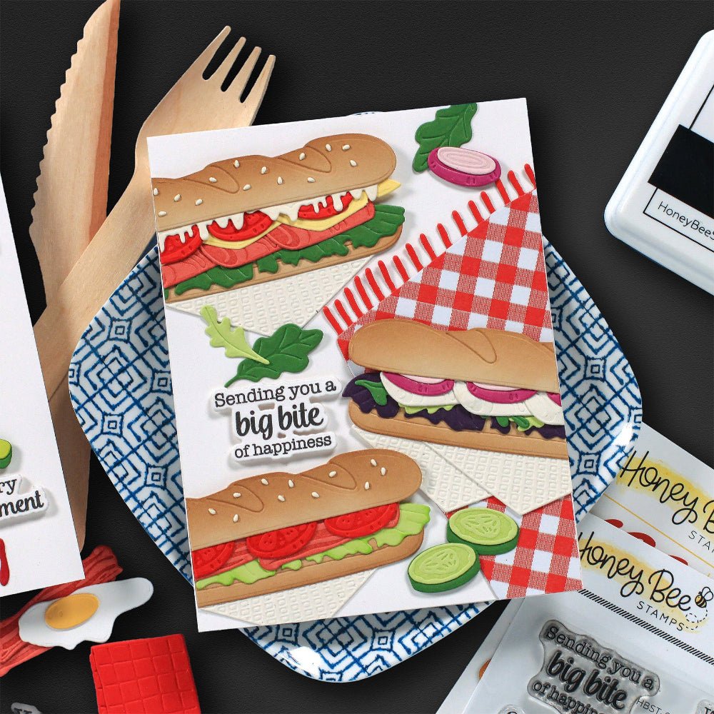 Lovely Layers: Sub Sandwich - Honey Cuts Stand-Alone Dies - Honey Bee Stamps