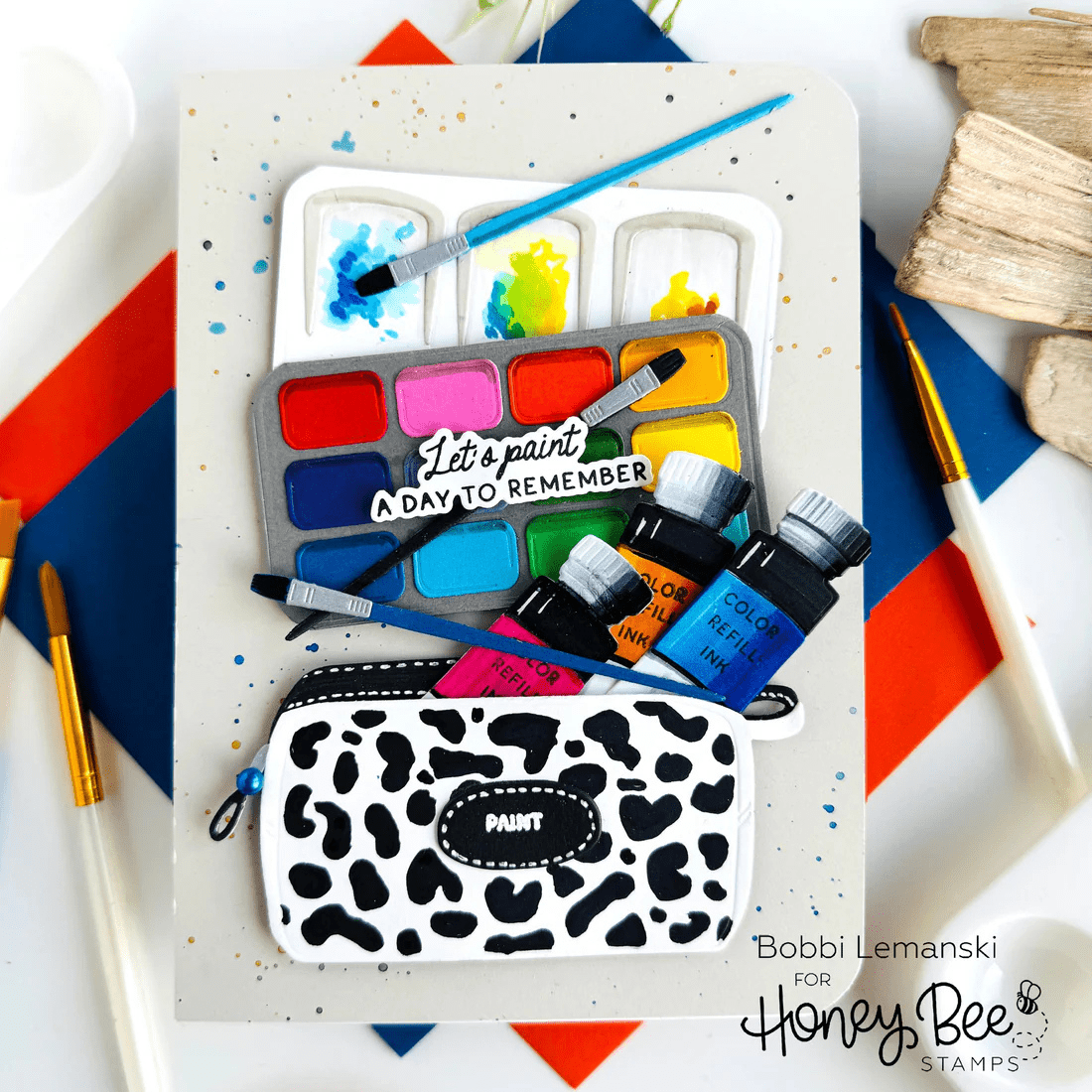 Lovely Layers: Tin Palette - Honey Cuts - Stand - Alone Dies - Honey Bee Stamps