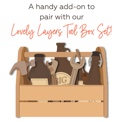 Lovely Layers: Tool Box Add - On - Honey Cuts - Stand - Alone Dies - Honey Bee Stamps