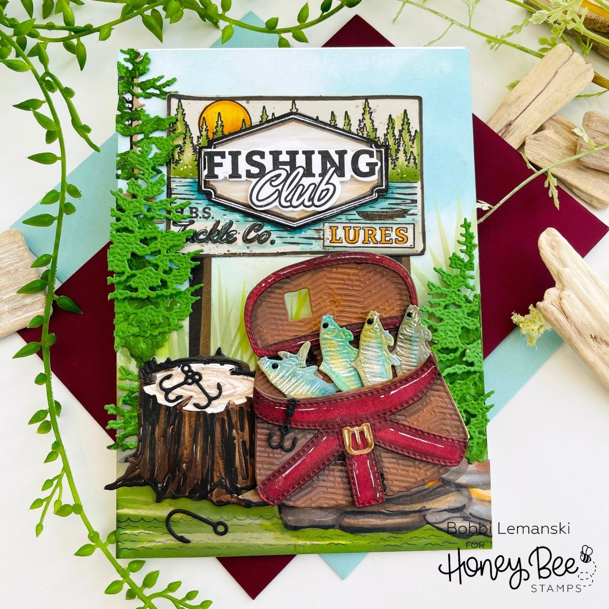 Lovely Layers: Trees - Honey Cuts - Stand - Alone Dies - Honey Bee Stamps