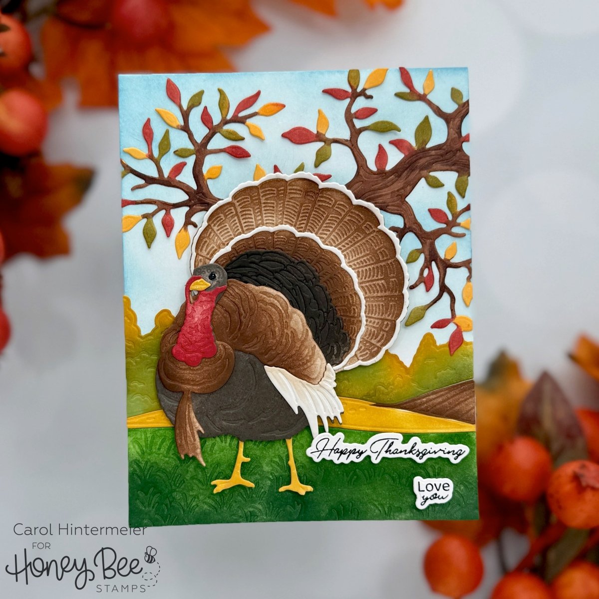 Lovely Layers: Turkey - Honey Cuts - Stand - Alone Dies - Honey Bee Stamps