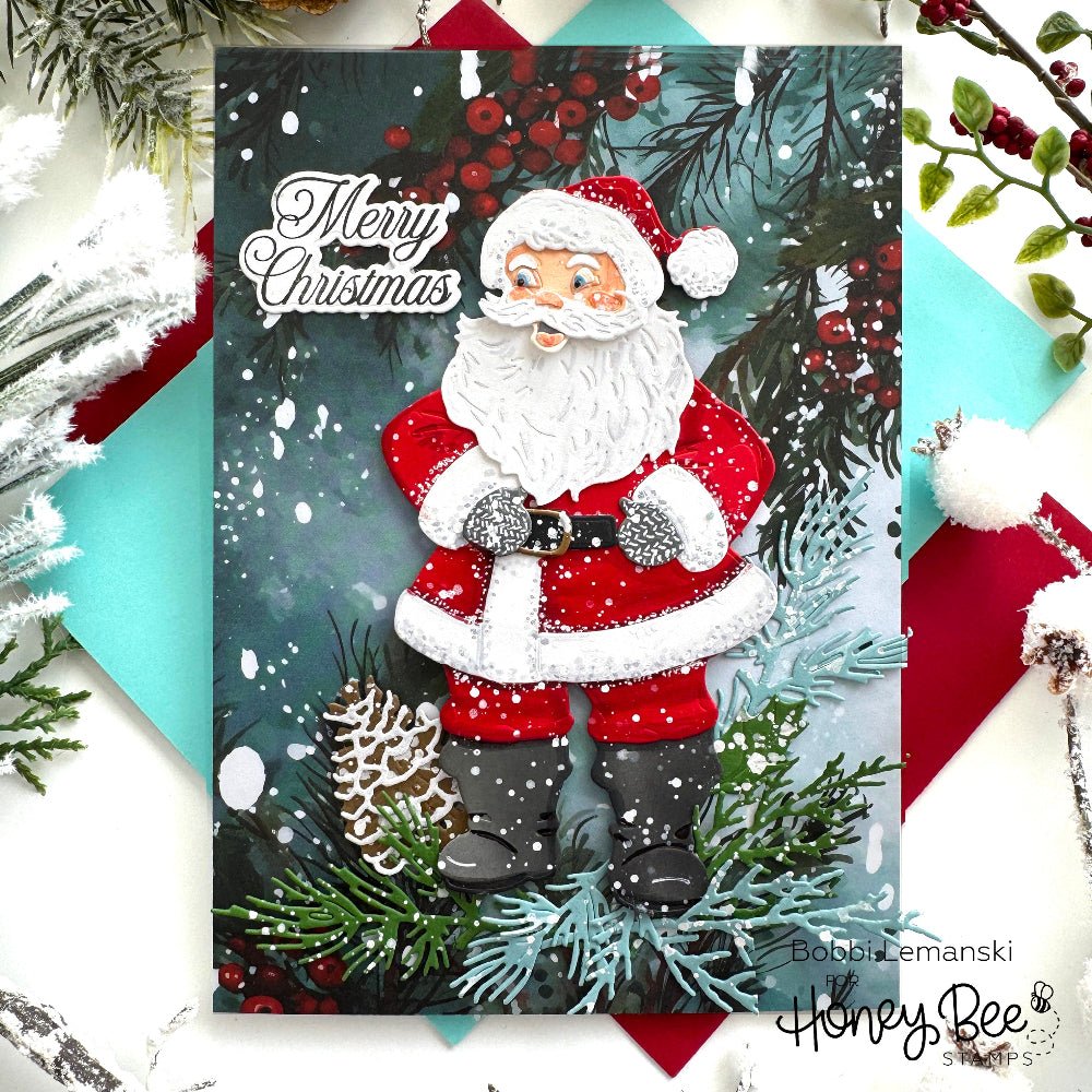 Lovely Layers: Vintage Santa - Honey Cuts - Stand - Alone Dies - Honey Bee Stamps