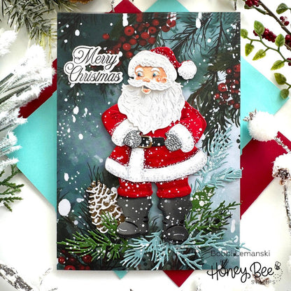 Lovely Layers: Vintage Santa - Honey Cuts - Stand - Alone Dies - Honey Bee Stamps