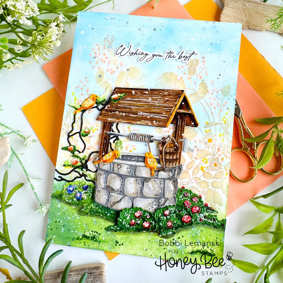 Lovely Layers: Wishing Well - Honey Cuts - Stand - Alone Dies - Honey Bee Stamps