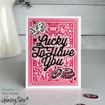 Lucky To Have You - Honey Cuts - Stand - Alone Dies - Honey Bee Stamps