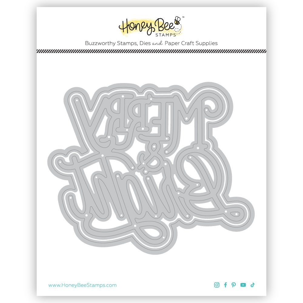Merry & Bright - Honey Cuts - Stand - Alone Dies - Honey Bee Stamps