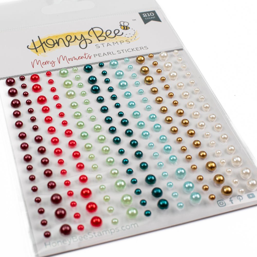 Merry Moments - Pearl Stickers - 210 Count - Honey Bee Stamps
