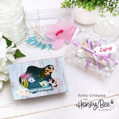 Mini Messages - 6x6 Photopolymer Stamp Set - Honey Bee Stamps