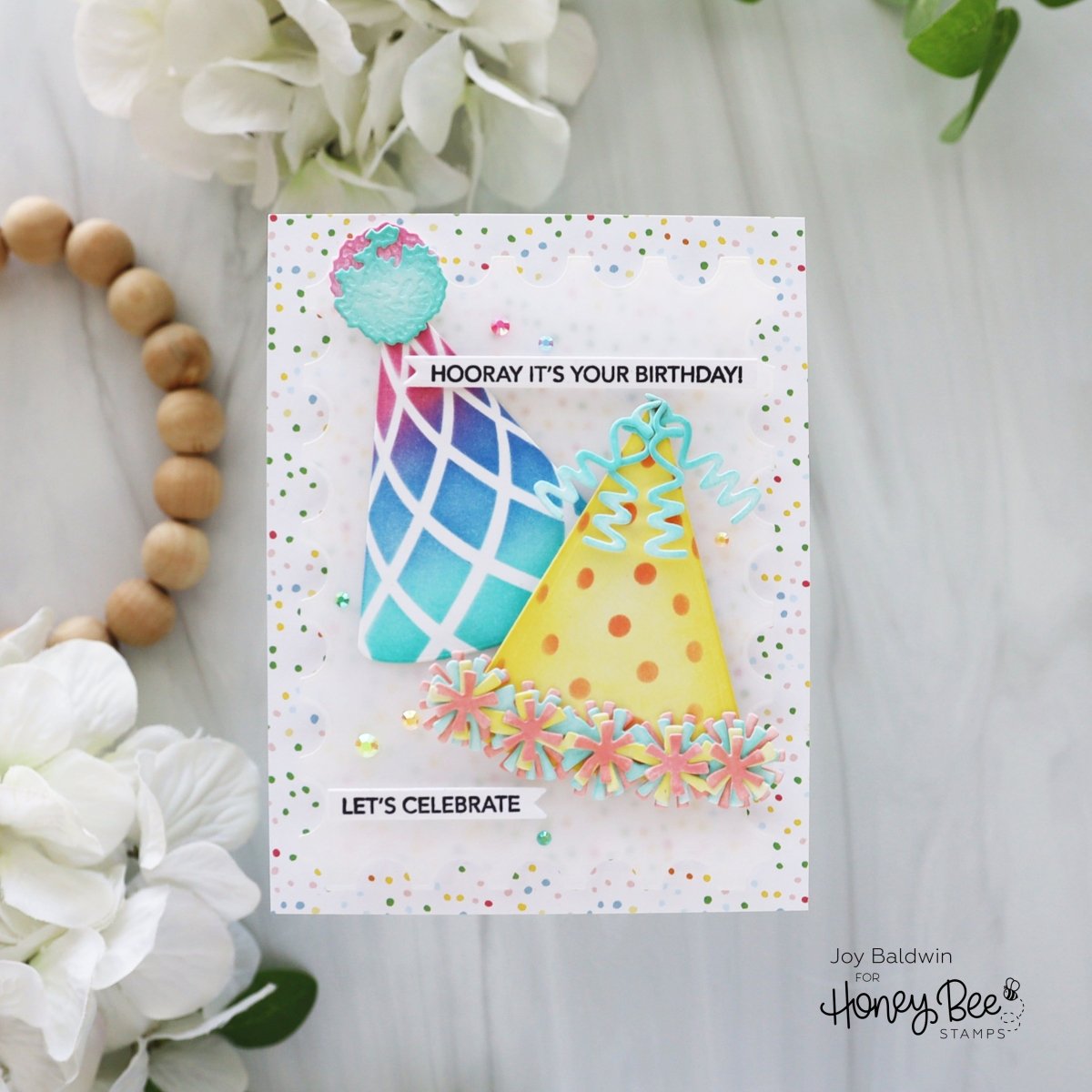 Mini Messages: Birthday - 4x5 Photopolymer Stamp Set - Honey Bee Stamps