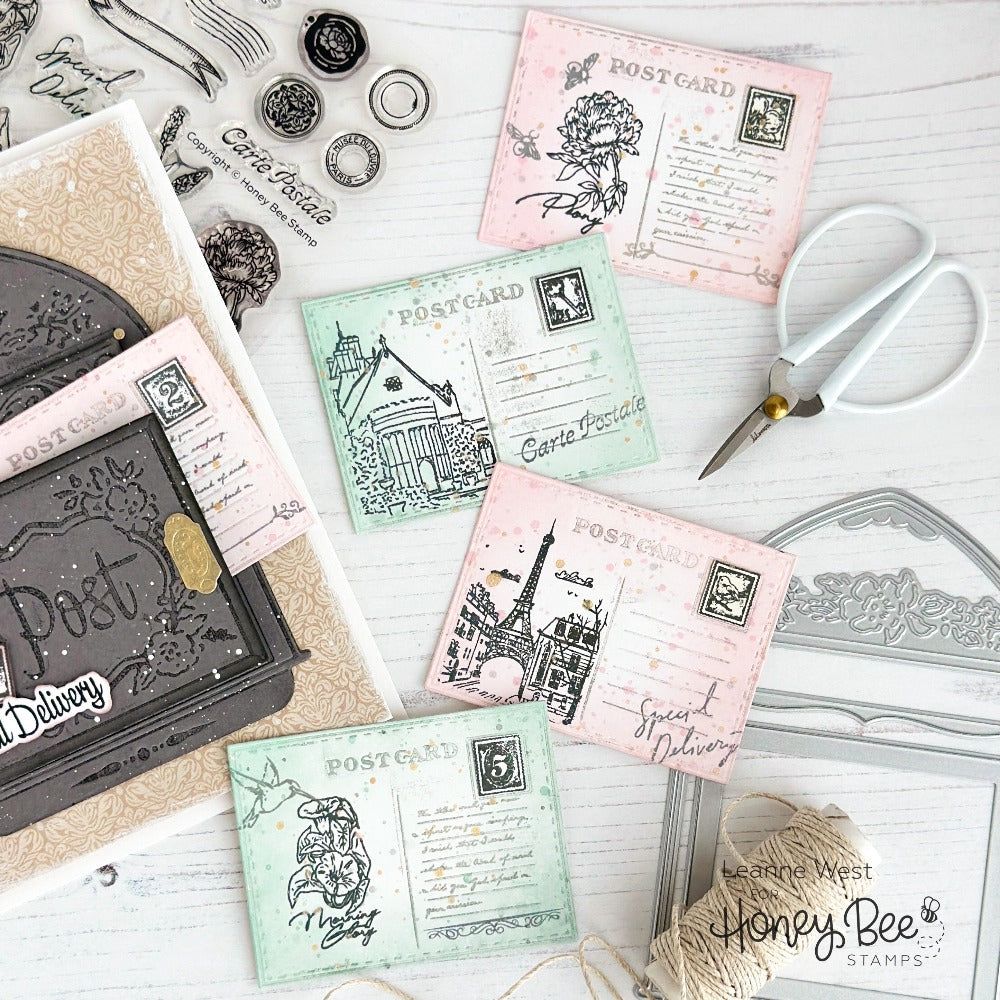 Mini Postcard - Honey Cuts - Stand - Alone Dies - Honey Bee Stamps