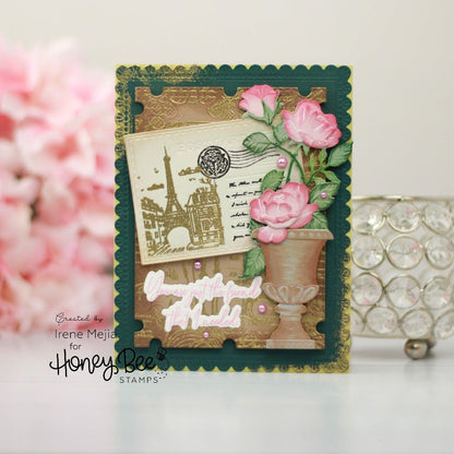 Mini Postcard - Honey Cuts - Stand - Alone Dies - Honey Bee Stamps