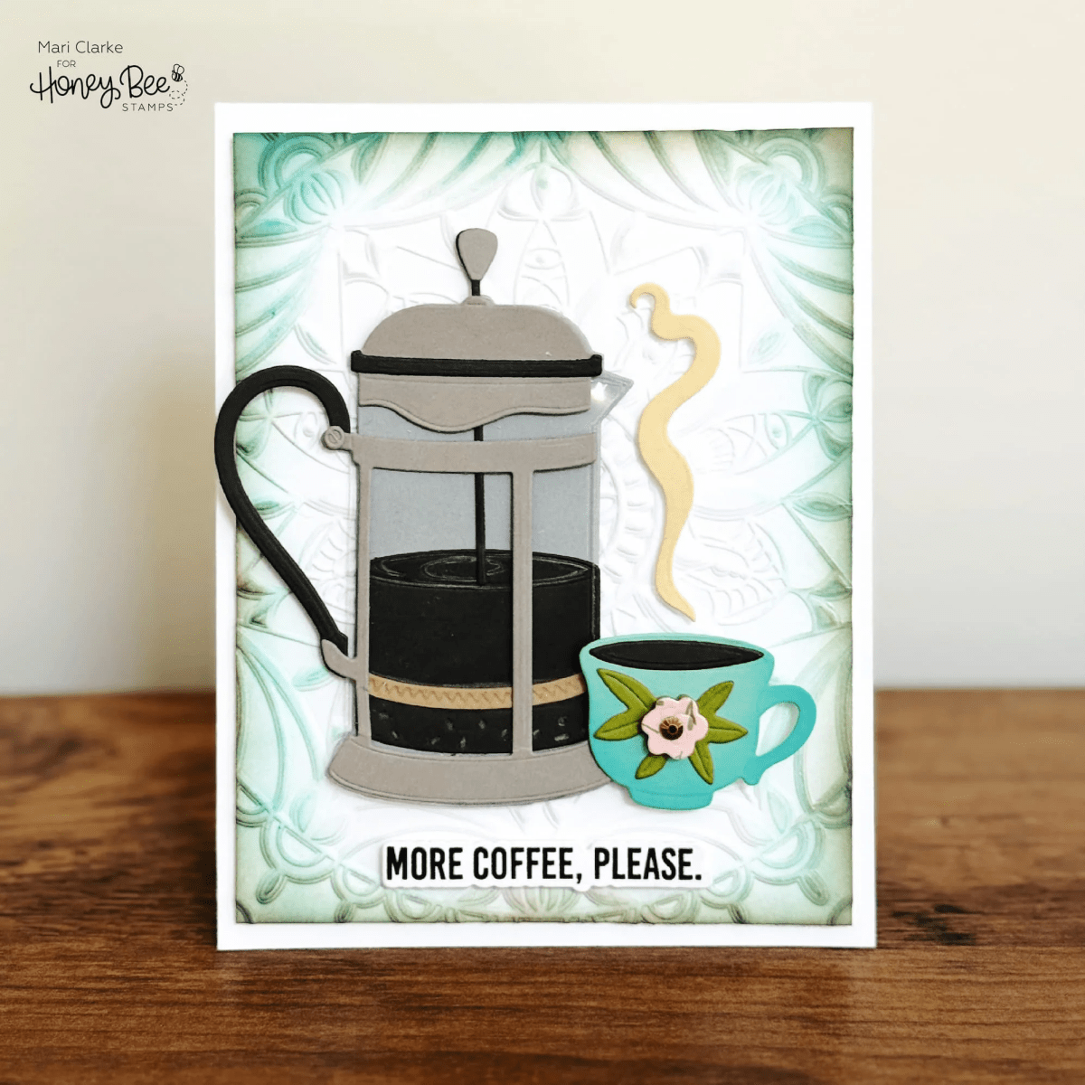 More Coffee Please - 4x 6 Photopolymer Stamp Set - Honey Bee Stamps