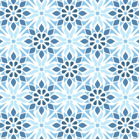 Moresque Tile - Set of 4 - 6"x6" Layering Stencils - Honey Bee Stamps