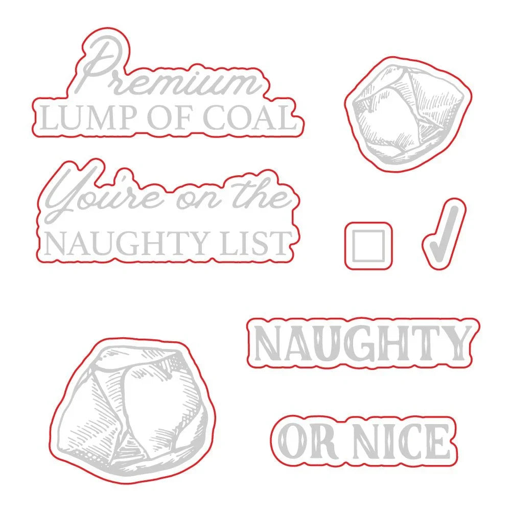 Naughty List Vintage Gift Card Box Add - On - Honey Cuts - Coordinating Dies - Retiring - Honey Bee Stamps