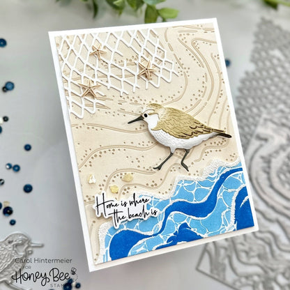 Netting A2 Cover Plate - Honey Cuts - Stand - Alone Dies - Honey Bee Stamps