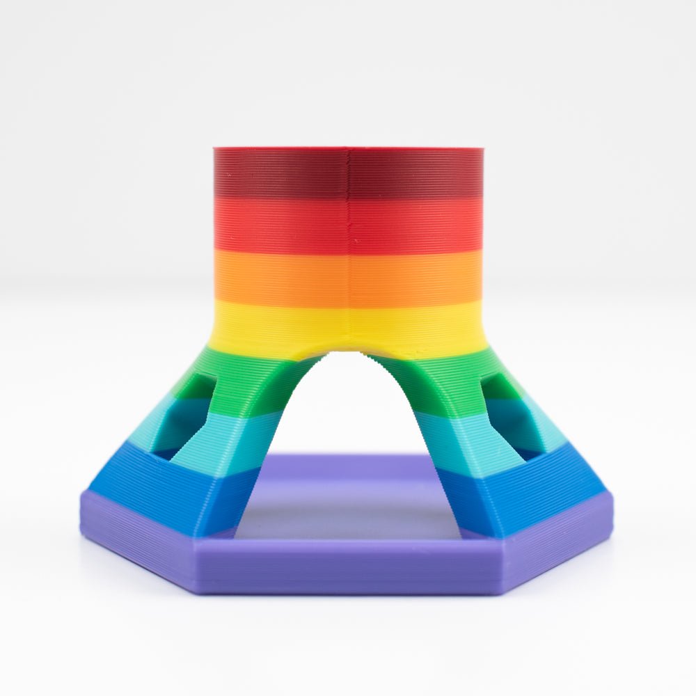 NEW! Rainbow Hexagon Glue Holder Stand Exclusively For Honey Bee! - Honey Bee Stamps