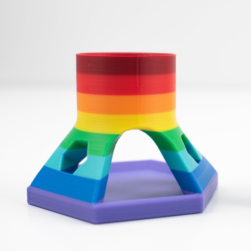 NEW! Rainbow Hexagon Glue Holder Stand Exclusively For Honey Bee! - Honey Bee Stamps