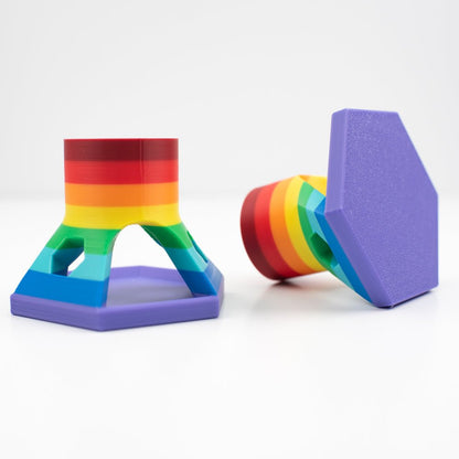 NEW! Rainbow Hexagon Glue Holder Stand Exclusively For Honey Bee! - Honey Bee Stamps