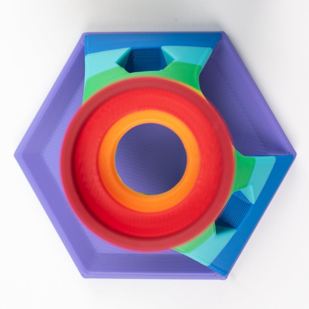 NEW! Rainbow Hexagon Glue Holder Stand Exclusively For Honey Bee! - Honey Bee Stamps