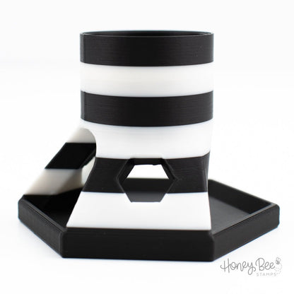 NEW STYLE! Bee Creative Exclusive Glue Tube Holder Stand, Holds Most Glue Bottles - Honey Bee Stamps
