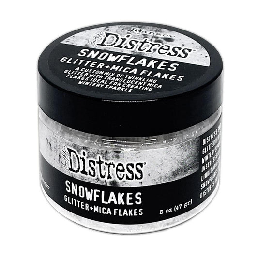 NEW! Tim Holtz Distress Glitter and Mica Flakes - Snowflakes - Honey Bee Stamps