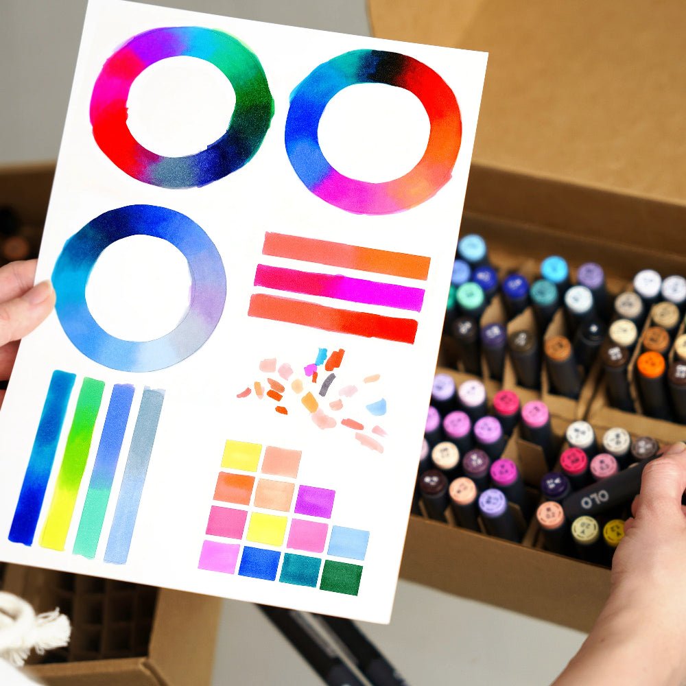 OLO Premium Marker Blending Card - 25 Sheets 8.5"x 11" - Honey Bee Stamps