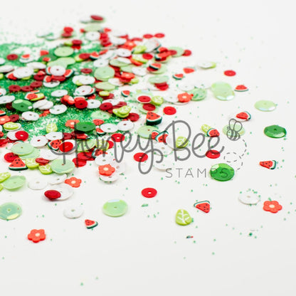One In A Melon - Sequin and Clay Charms Mix - Honey Bee Stamps