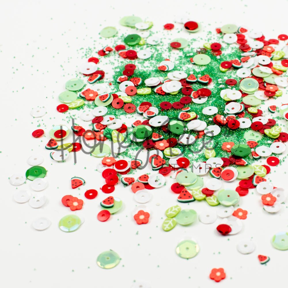 One In A Melon - Sequin and Clay Charms Mix - Honey Bee Stamps