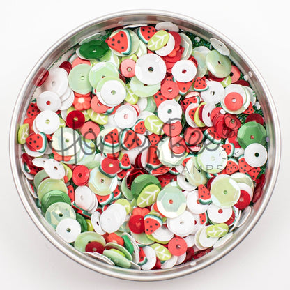 One In A Melon - Sequin and Clay Charms Mix - Honey Bee Stamps