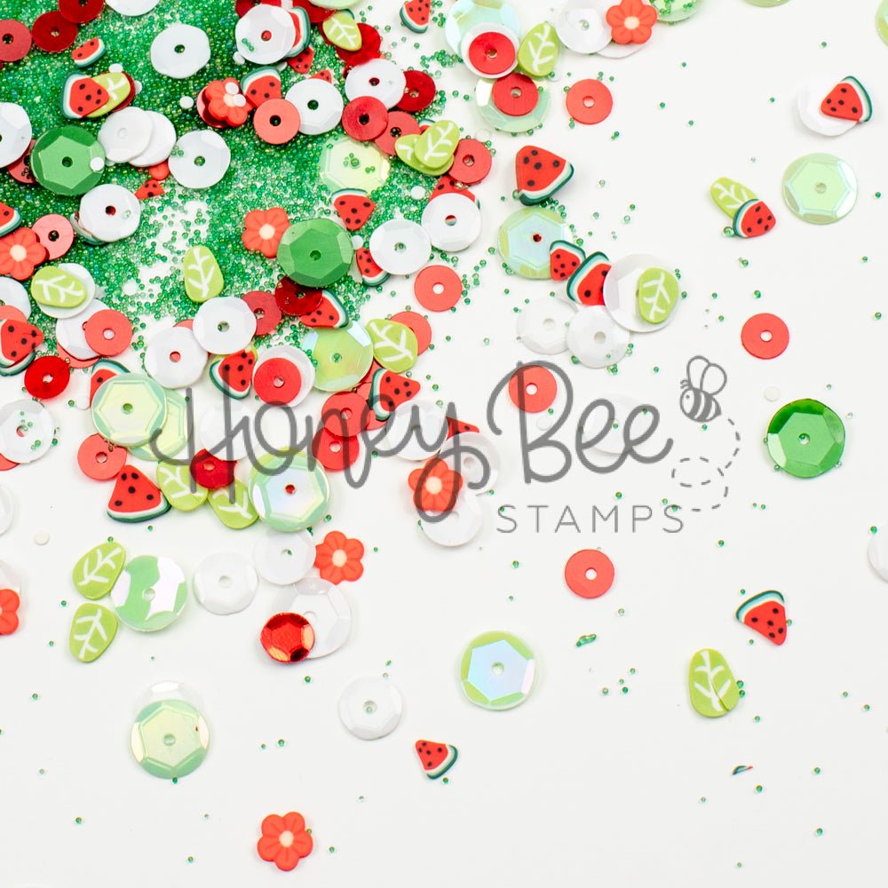 One In A Melon - Sequin and Clay Charms Mix - Honey Bee Stamps