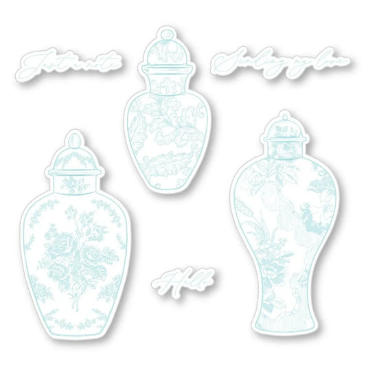 Ornate Ginger Jars - Honey Cuts - Coordinating Dies - Honey Bee Stamps