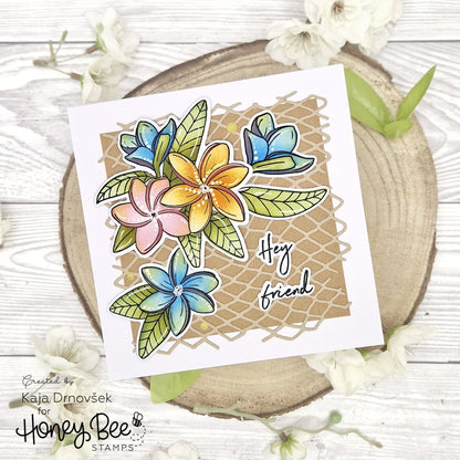 Paradise Plumerias - Honey Cuts - Coordinating Dies - Honey Bee Stamps