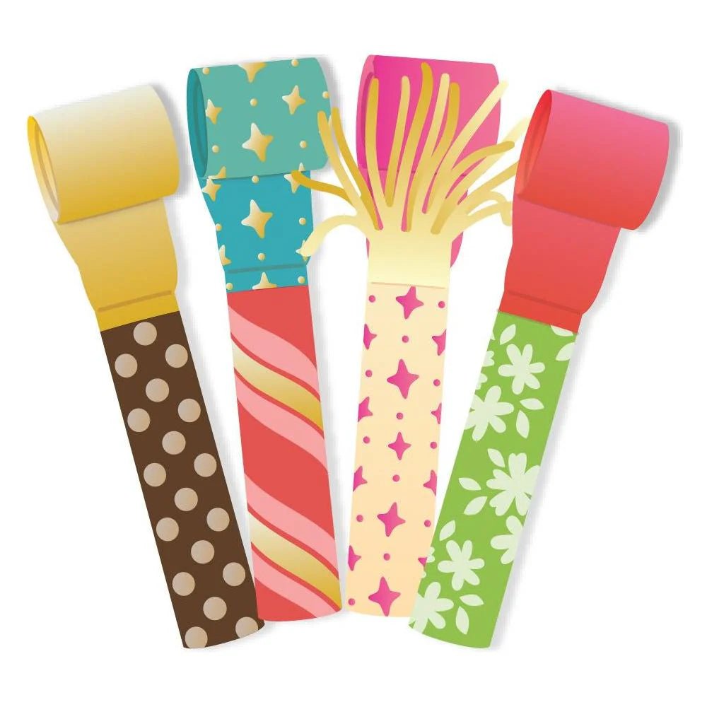 Party Blower - 6"x6" Coordinating Stencil - Honey Bee Stamps