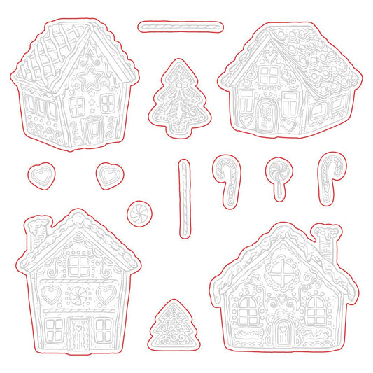 Peppermint Village - Honey Cuts - Coordinating Dies - Honey Bee Stamps