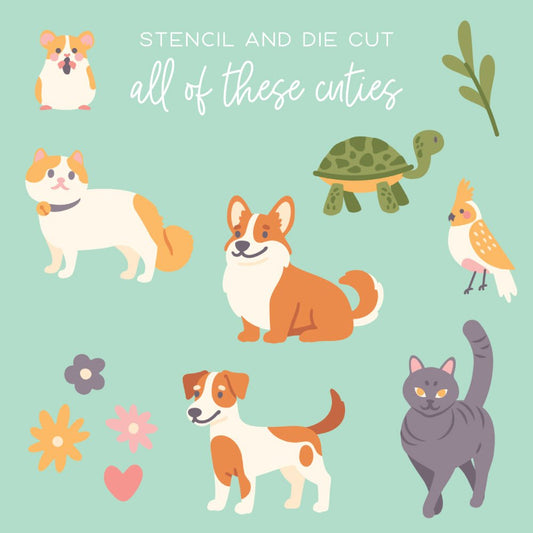 Pet Friends - Honey Cuts - Coordinating Dies - Honey Bee Stamps