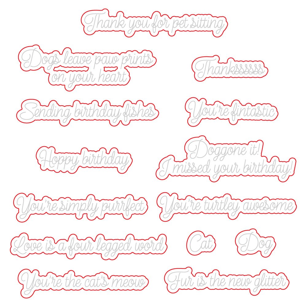 Pet - tastic - Honey Cuts - Coordinating Dies - Honey Bee Stamps