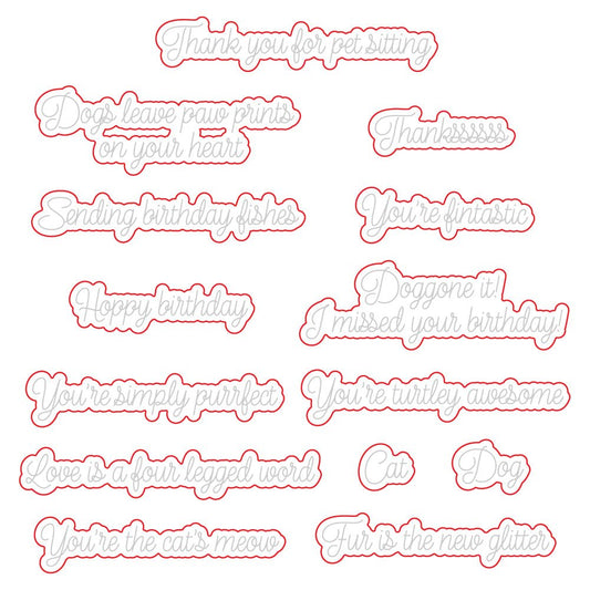 Pet - tastic - Honey Cuts - Coordinating Dies - Honey Bee Stamps