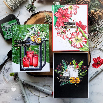 Pine & Berry Centerpiece - Honey Cuts - Coordinating Dies - Honey Bee Stamps