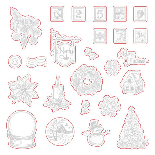 Postmarked: Holiday - Honey Cuts - Coordinating Dies - Honey Bee Stamps