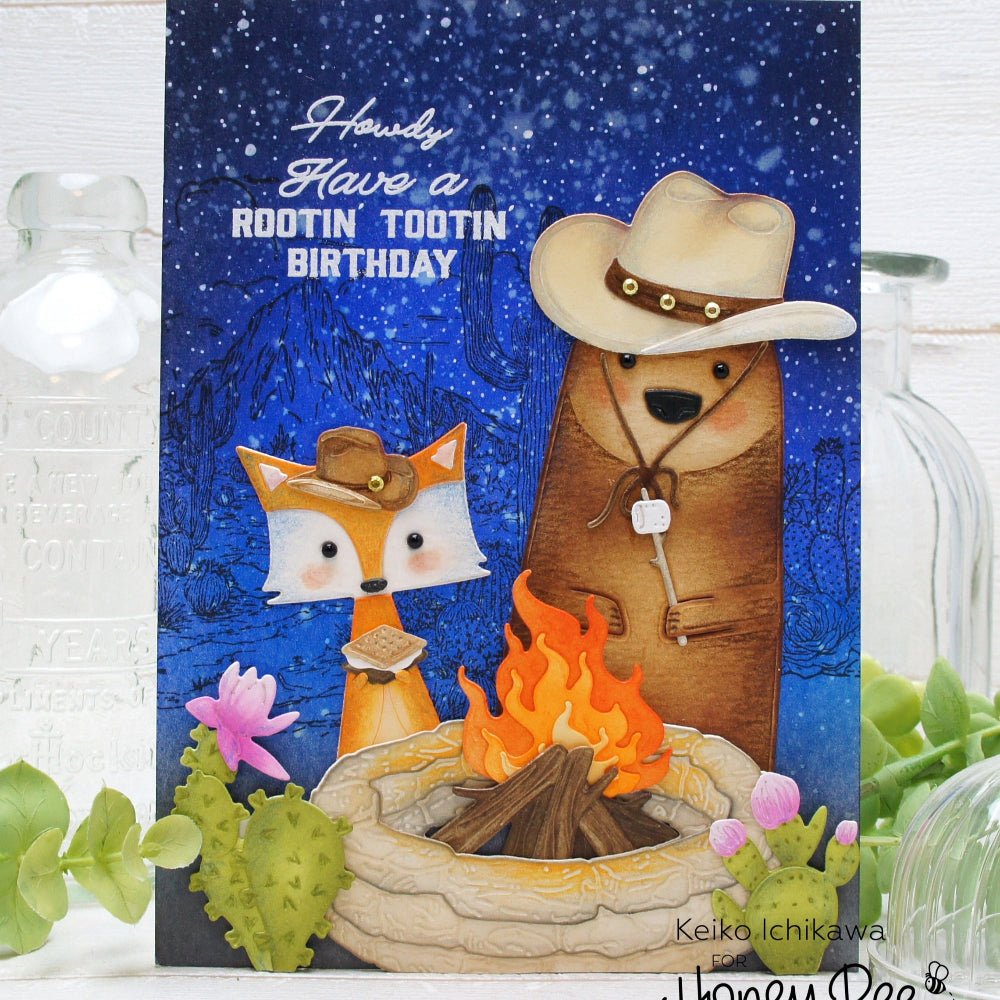 Saddle Up - 6x8 Photopolymer Stamp Set - Honey Bee Stamps