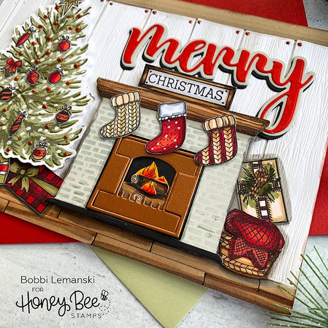 Salvaged Brick - 6"x6" Background Stencil - Honey Bee Stamps