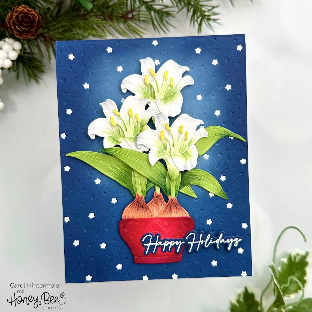 Seasonal Sentiments - 3x3 Photopolymer Stamp Set - Honey Bee Stamps