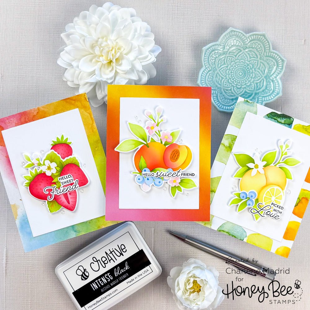 Signature Surfaces - 5.5"x8.5" - 24 Double-Sided Sheets - Includes Paper Organizer! - Honey Bee Stamps