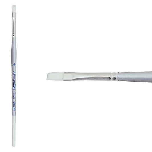 Silverwhite® Short Handle Foundation Watercolor Bright Brush Size 4 - Honey Bee Stamps
