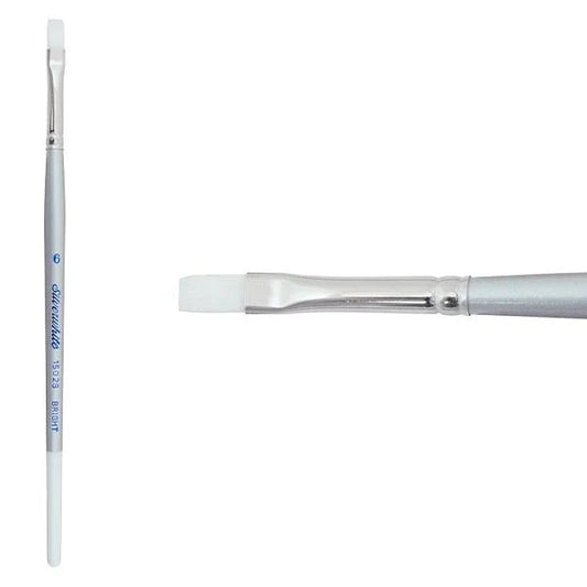 Silverwhite® Short Handle Foundation Watercolor Bright Brush Size 6 - Honey Bee Stamps