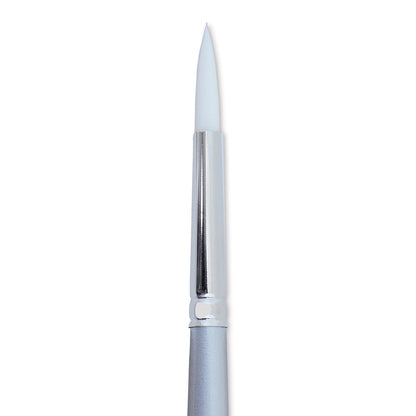 Silverwhite® Short Handle Foundation Watercolor Round Paint Brush 2 SilverBrush - Honey Bee Stamps