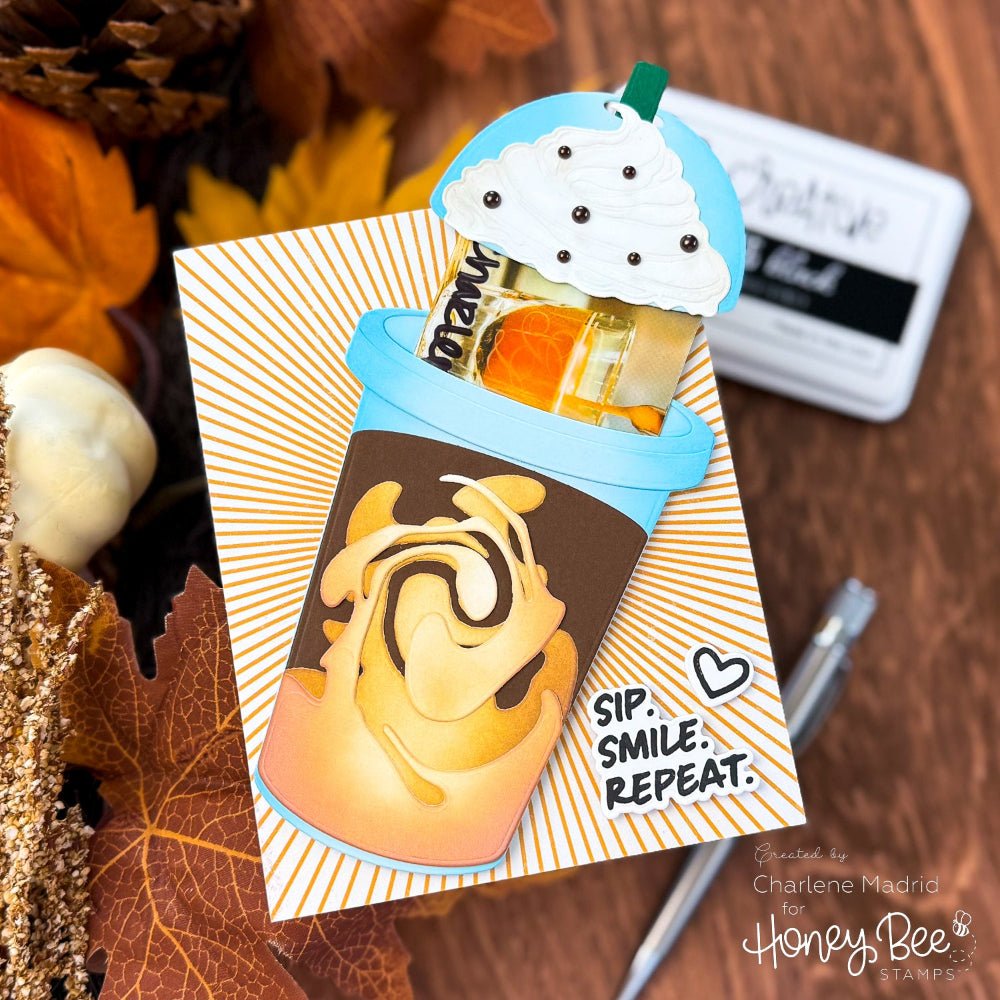 Sip. Smile. Repeat. - Honey Cuts - Coordinating Dies - Honey Bee Stamps