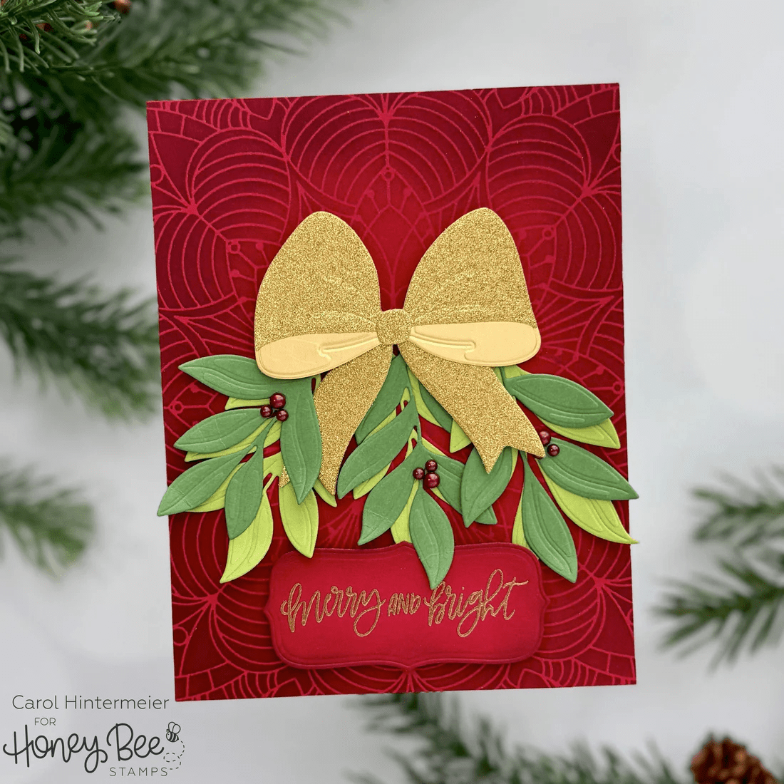 Snowflake Symphony - 6"x6" Background Stencil - Honey Bee Stamps