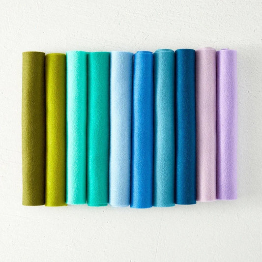 Spellbinders Merino Wool Felt Sheets Collection - Cool - Honey Bee Stamps