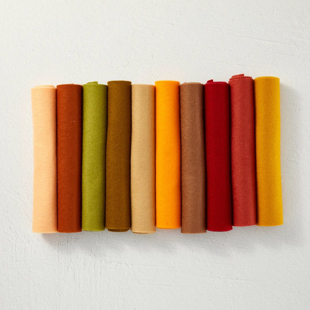 Spellbinders Merino Wool Felt Sheets Collection - Fall - Honey Bee Stamps